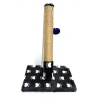 Дряпка джут на квадр.підставці сірий+білий слід 40х35х65 см