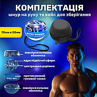 Тренажер для кистей рук GyroBall гіроскопичний еспандер PowerBall з підсвіткою. LED підсвітка, 5 кольорів, кейс в комплекті, фото 7