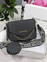 Сумка женская Michael Kors кросс-боди 2 в 1 Майкл Корс черная