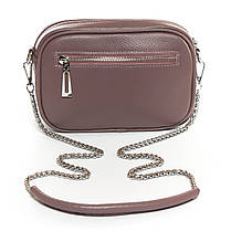 Клатч жіночий фіолетовий шкіряний на ланцюжку маленький вечірній святковий на плече модна на один відділ Alex Rai 17005, фото 4