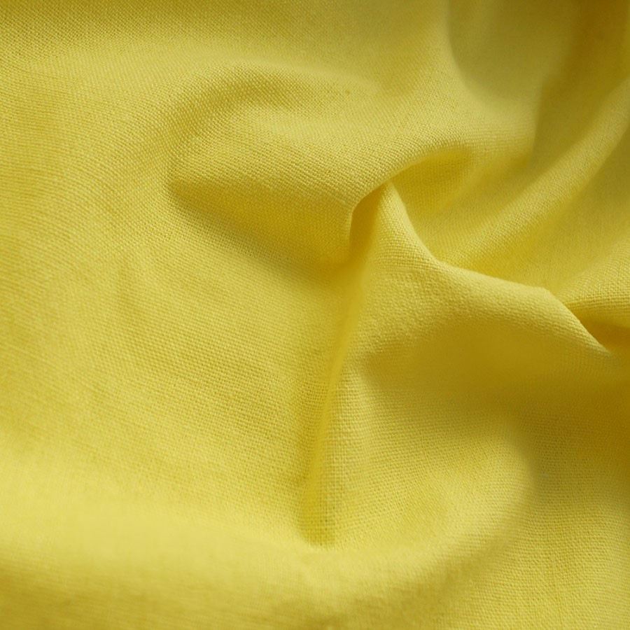 Тканина льон жовтий TL-0005
