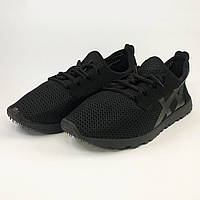 Чоловічі кросівки сітка 40 розмір. Літні кросівки, чоловічі кросівки чорні. Модель 81287. Колір: чорний BKA