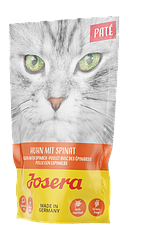 Вологий корм Josera Pate Huhn mit Spinat (Йозера паштет курка зі шпинатом) 85г