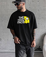 Мужская кастомная футболка с надписью THE DOG FACE (черная) классная молодежная хлопковая эксклюзив sf249p162