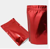 Дой-пак 140х240 ЧЕРВОНИЙ (250г) + zip-замок дно (40+40)