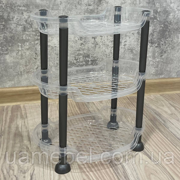 Полиця етажерка пластмасова, овальної форми 5159 94