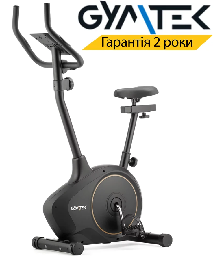 Велотренажер Gymtek XB1400 магнітний. Тренажер для дому чорно-золотий