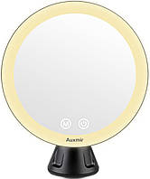Аккумуляторное увеличительное зеркало Auxmir с подсветкой, Зеркало для макияжа