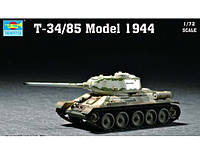 T-34/85 MOD.1944. Сборная модель советского среднего танка в масштабе 1/72. TRUMPETER 07209