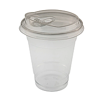 Стакан "Коктейльний" 360 мл (кришка з кліпсою) 50 шт/пак 062300026