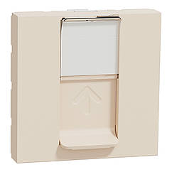 Розетка комп'ютерна RJ45 кат. 5е UTP 2 модулі Unica New бежевий NU341144