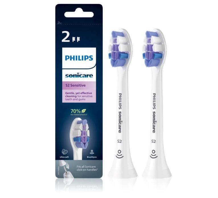 Насадки для зубної щітки Philips Sonicare S2 Sensitive HX6052/10 (2 шт.)