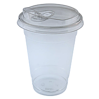 Стакан "Коктейльний" 420 мл (кришка з кліпсою) 50 шт/пак 062300001