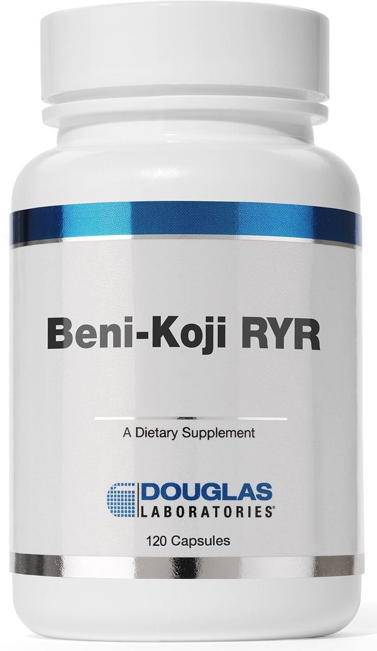 Douglas Labs Beni Koji RYR Red Yeast Rice / Бeні Коджі, червоні рисові дріжджі 120 капсул, фото 1