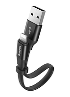 Кабель Baseus USB Cable to Lightning Nimble 23 cm, Black (CALMBJ-B01)