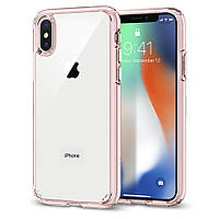 Чехол Spigen для iPhone X Ultra Hybrid, Rose Crystal (057CS22128)