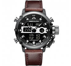 ЧОЛОВІЧИЙ НАРУЧНИЙ ГОДИННИК Megalith 8051M Brown-Black-Dark Gray, фото 3