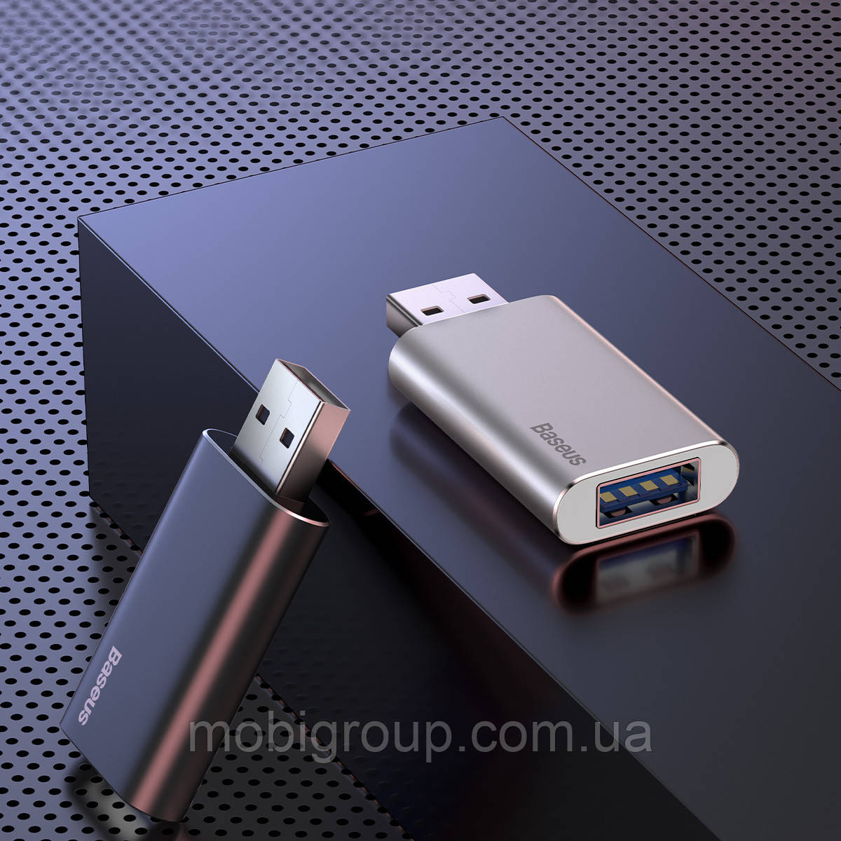 Флешнакопичувач Baseus на 16 ГБ з USB-портом для заряджання, сірого кольору (ACUP-A0A)