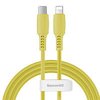 Кабель Baseus Type-C For iP Colourful 18W 1.2m, Yellow (CATLDC-0Y)