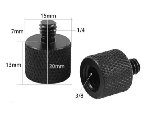 Адаптери перехідники з різьбленням 3/8" Male (тато)/Female(мама), 1/4" Female (мама)/Male(тато), 5/8"Female (мама), фото 3