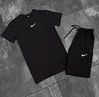 2в1 Nike (Центр) Чорна Футболка + Шорти