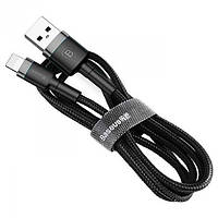 Кабель Baseus Cafule Cable USB Lightning 1м, Grey+Black (CALKLF-BG1)