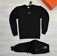 Світшот + Штани Nike галочка (Чорний)