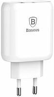 Сетевое ЗУ Baseus Bojure Series Type-C PD+USB quick charger EU 32W, White (CCALL-BG02)