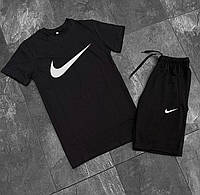 2в1 Nike Big Чорна Футболка + Шорти