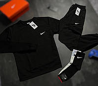 Світшот + Штани Nike галочка (Чорний)