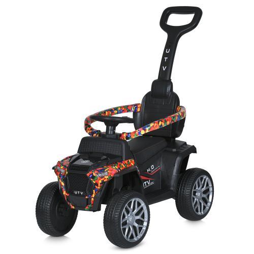 Толокар квадроцикл з батьківською ручкою Bambi Racer M 5731EL-2 великі колеса світло фар музика, фото 1