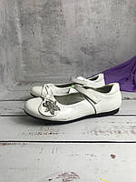 Туфлі лакові дитячі для дівчинки Шалунішка 35р - 23 см Білий (989)