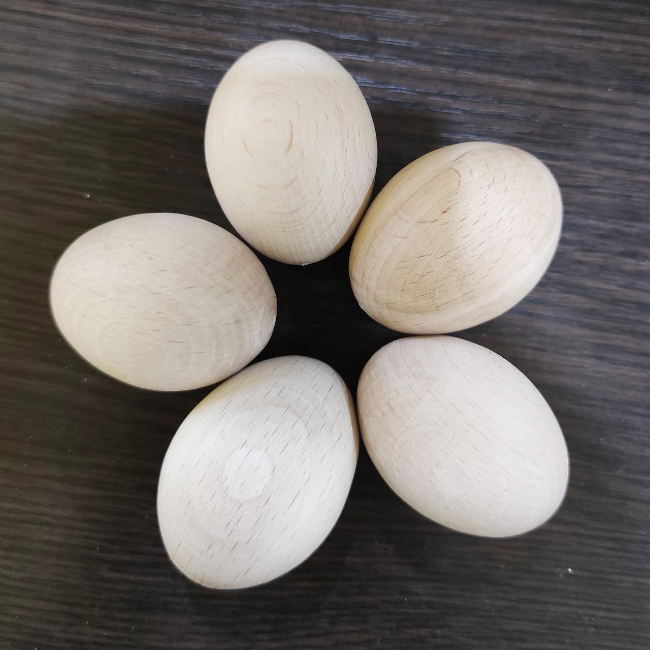 Дерев'яне яйце куряче 6 см (З Дефектом) | заготівля для декупажу | під декорування | для розпису