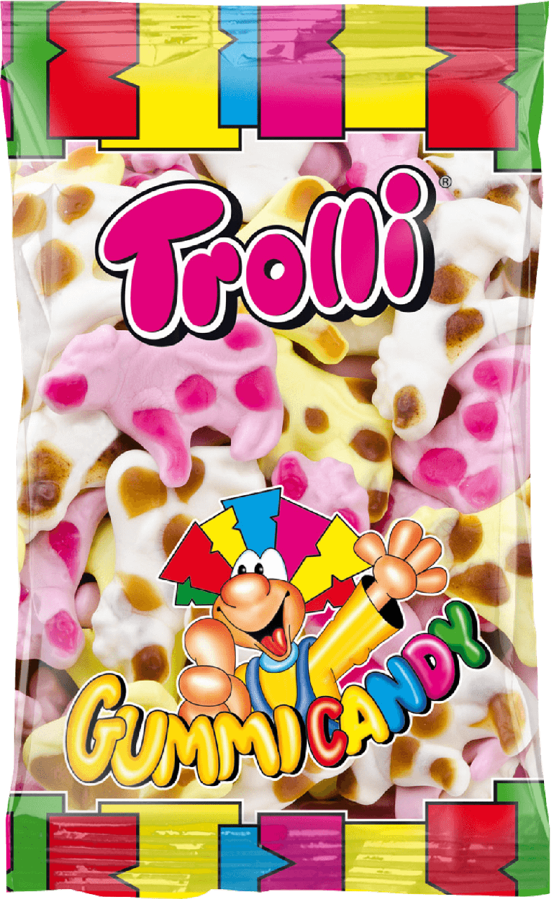 Молочні корови жувальні цукерки тролі Trolli 1 кг пакет