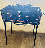 Кований розбірний мангал-валіза на 8 шампурів (2 мм), фото 7