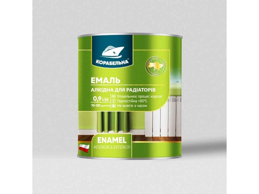 Емаль алкідна ПФ-115 білий 0,9кг для радіаторів ТМ КОРАБЕЛЬНА BP, фото 1
