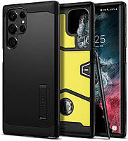 Чохол Spigen для Samsung Galaxy S22 Ultra - Tough Armor, Black (ACS03923)