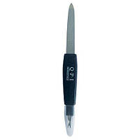 Пилочка для ногтей QPI Professional металлическая с напылением с резцом 15,5 см QNF-9027/1