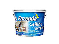Краска интерьерная для стен/потолка 6,3кг Белый ВДА Ceiling Acrylic ТМ FAZENDA BP