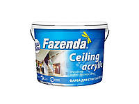 Краска интерьерная для стен/потолка 12,6кг Белый ВДА Ceiling Acrylic ТМ FAZENDA BP