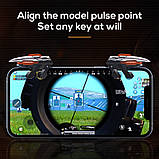 Ігрові тригери 1 пара MEMO AK-06 для телефона на 4 кнопки для гри в 6 пальців універсальні Android iOS, фото 4