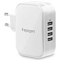 Мережевий блок Spigen Essential 4-Port USB Wall Charger F401, White (000AD23963)