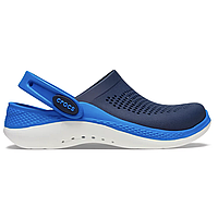 Crocs LiteRide 360 Kids Clog Navy Bright Cobalt, Кроксы Лайтрайд 360 Детские оригинал темно синие с коробкой