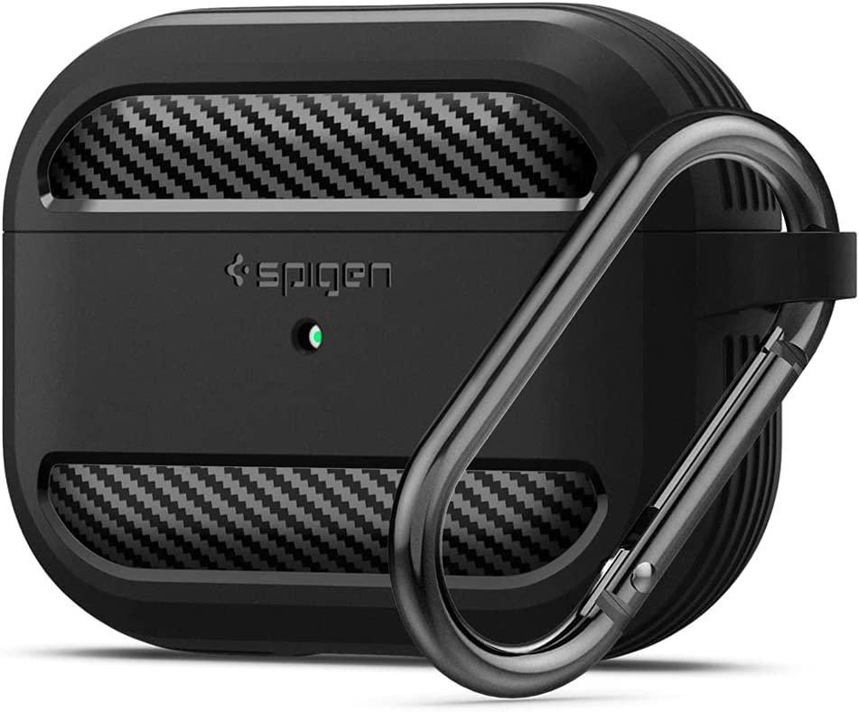 Чохол Spigen для Apple AirPods Pro 1 - Rugged Armor, Matte Black (Пошкоджена упаковка) (ASD00540)
