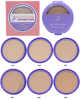 Пудра для лица матирующая FFleur Matte Finish TK 25 №01 03 Natural Натуральный