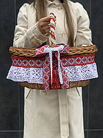 Великодній кошик орнамент Житомирщина, пасхальна корзина