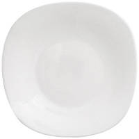 Набор 6 суповых тарелок Infinite Tenderness белые 25.5см, стеклокерамика BKA