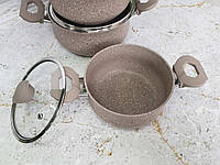 Набор посуды OMS 3027-Brown 6 предметов коричневый b