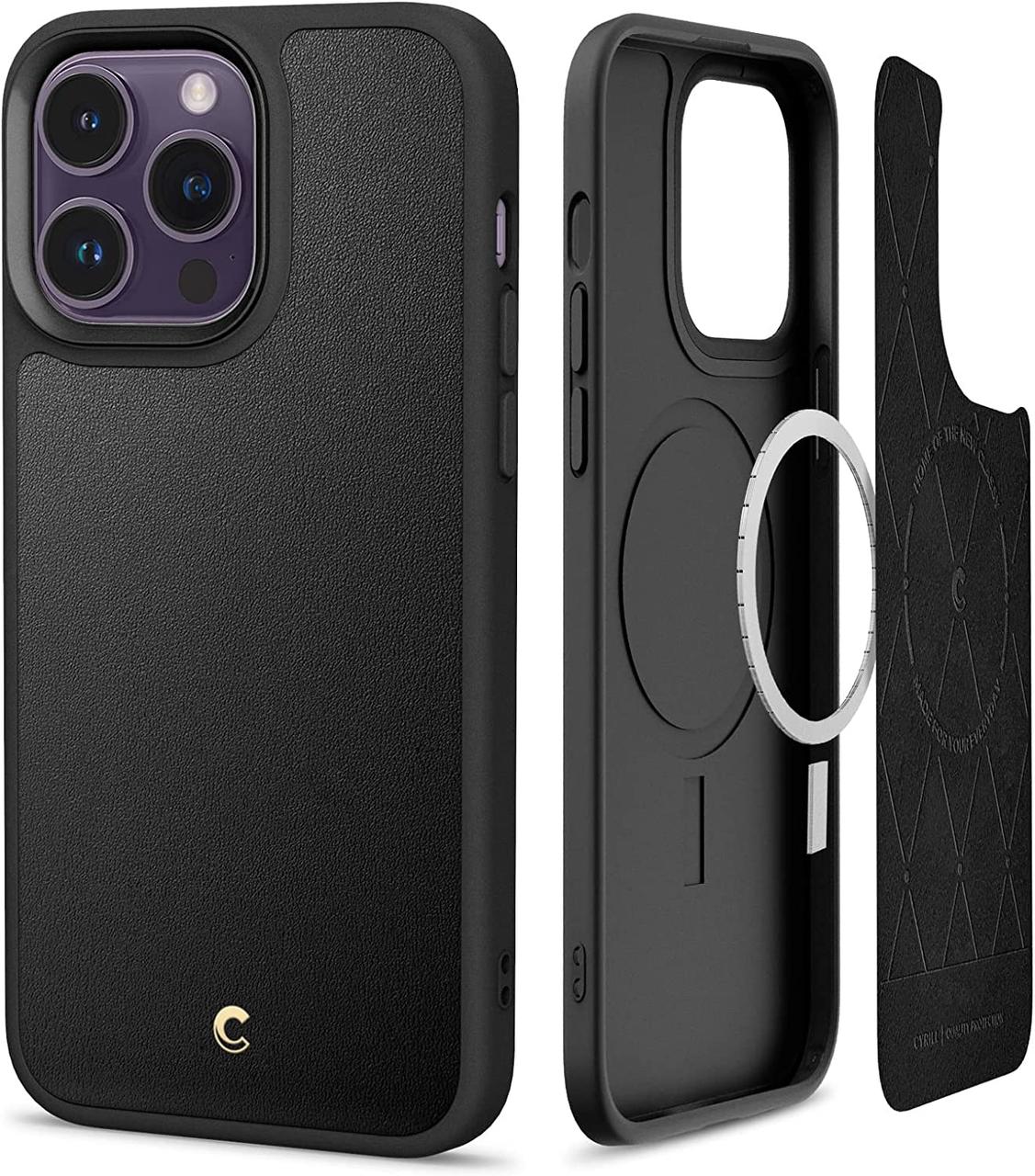 Чохол Spigen для iPhone 14 Pro Max - (Ушкоджена упаковка) Cyrill Kajuk MagSafe, Black (ACS04879)