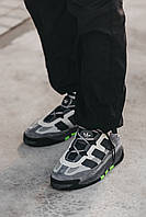 Кроссовки мужские Adidas Niteball из комбинированной кожи и замши, серые кожаные классические кроссовки